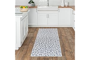 nuLOOM Mason Machine Washable Contemporary Leopard Print Ultra Thin Runner Rug