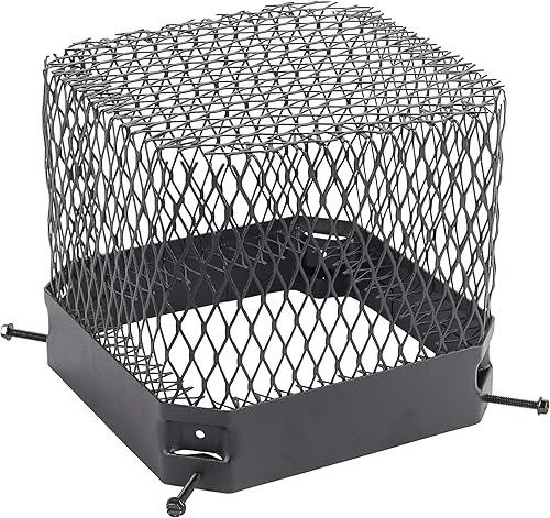 HY-C RC99 - Pantalla de mapache en acero galvanizado negro, 9" x 9" x 6" disponible en Yaxa Colombia