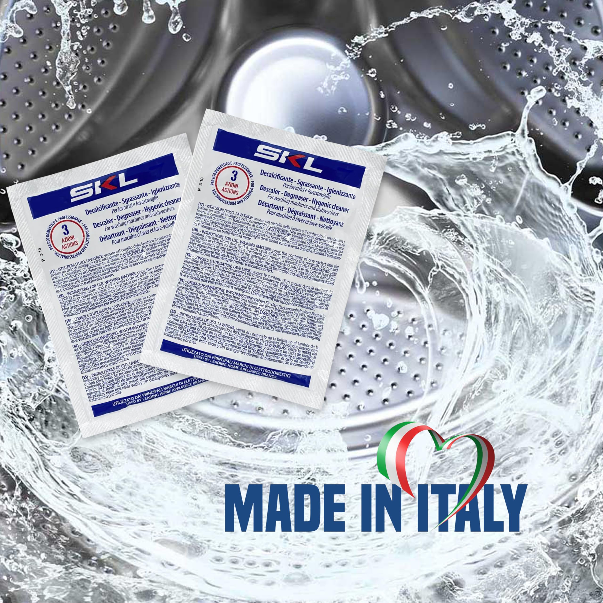 Decalcificante In Buste 12 Pezzi Da 50gr | Per Lavatrice E Lavastoviglie | Anticalcare Professionale