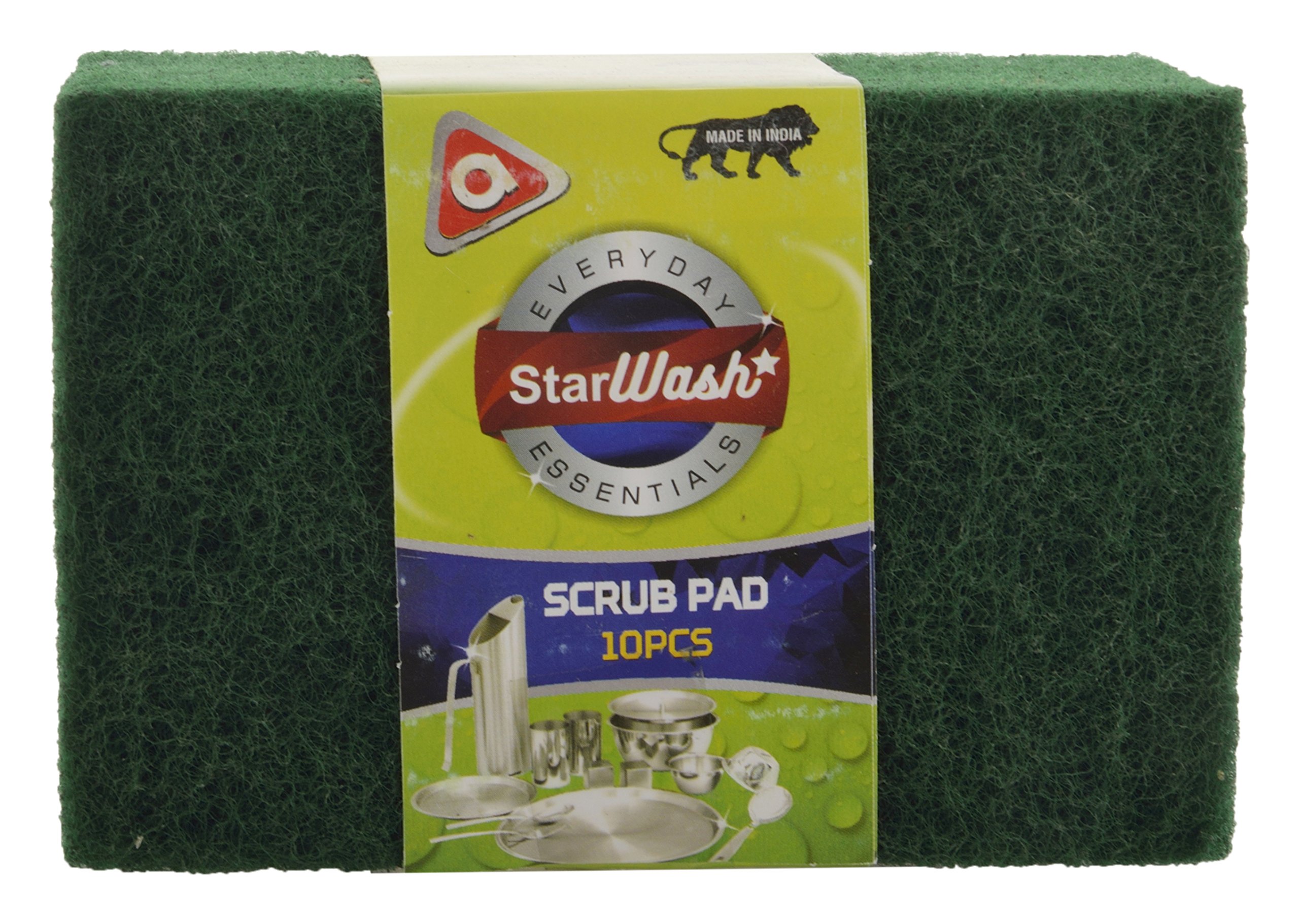 Star Wash Polyester Multipurpose 6x4 Inches Band Scrub Pads (Green, 50-Piece) (B074VY1LL3) Amazon Price History, Amazon Price Tracker