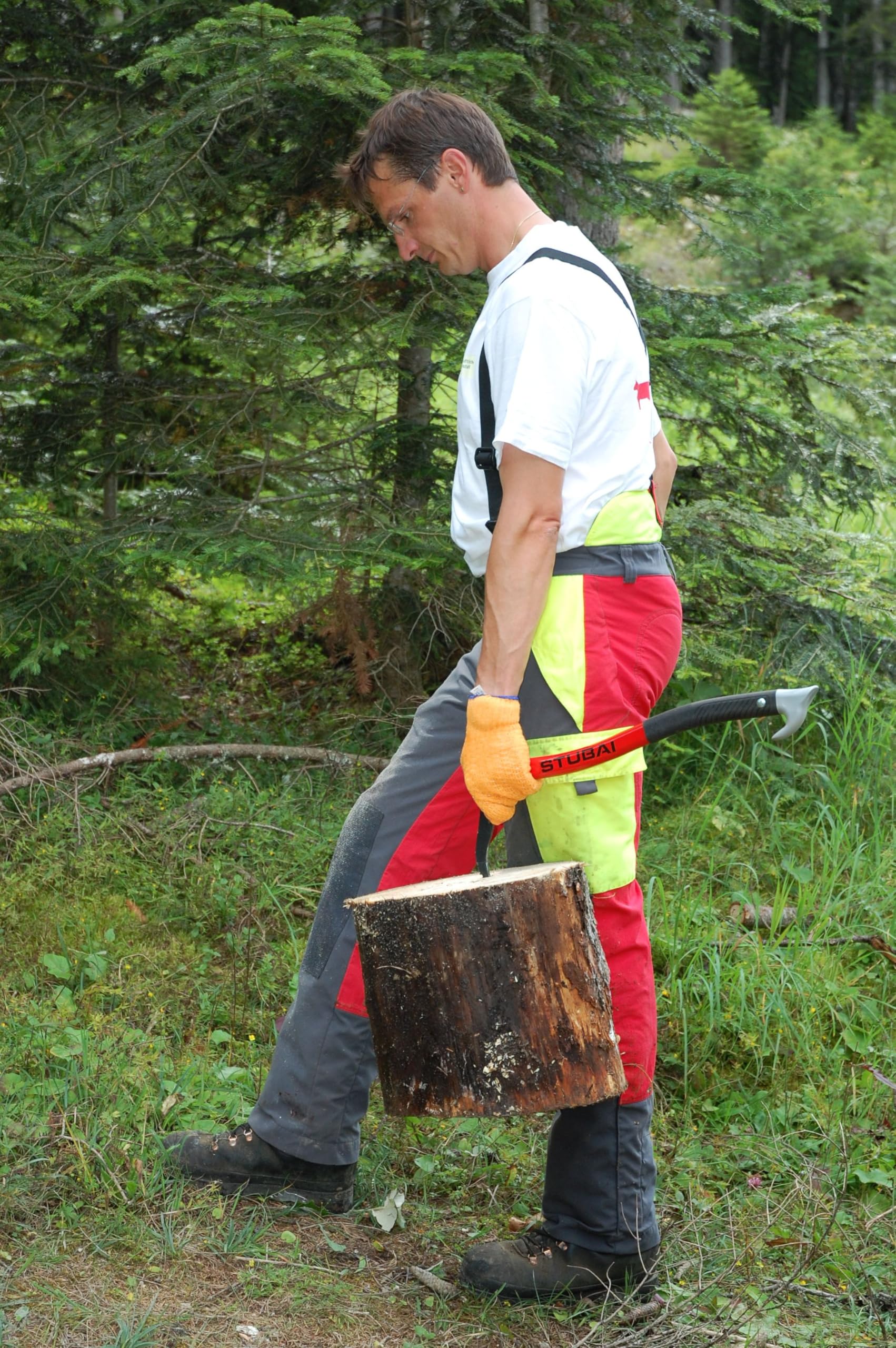 STUBAI Handsappie | Manche Ergonomique incurvé en Aluminium | 500 mm | Tire-Branche | Pince à Main pour ramasser, déplacer et Transporter des Morceaux de Bois et des Troncs d'arbres