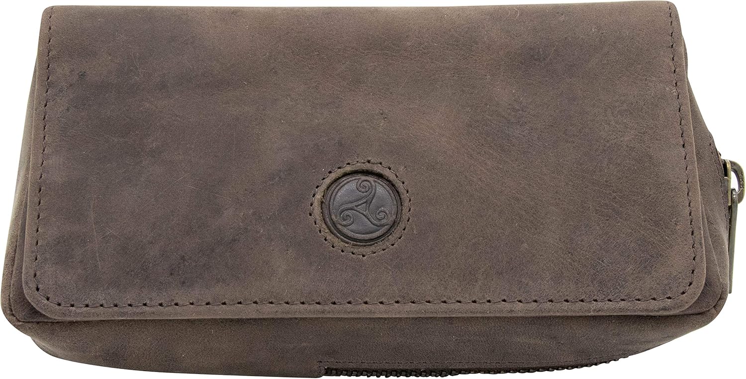Rattray's Leather 1 Pipe Combo Pouch - Brown