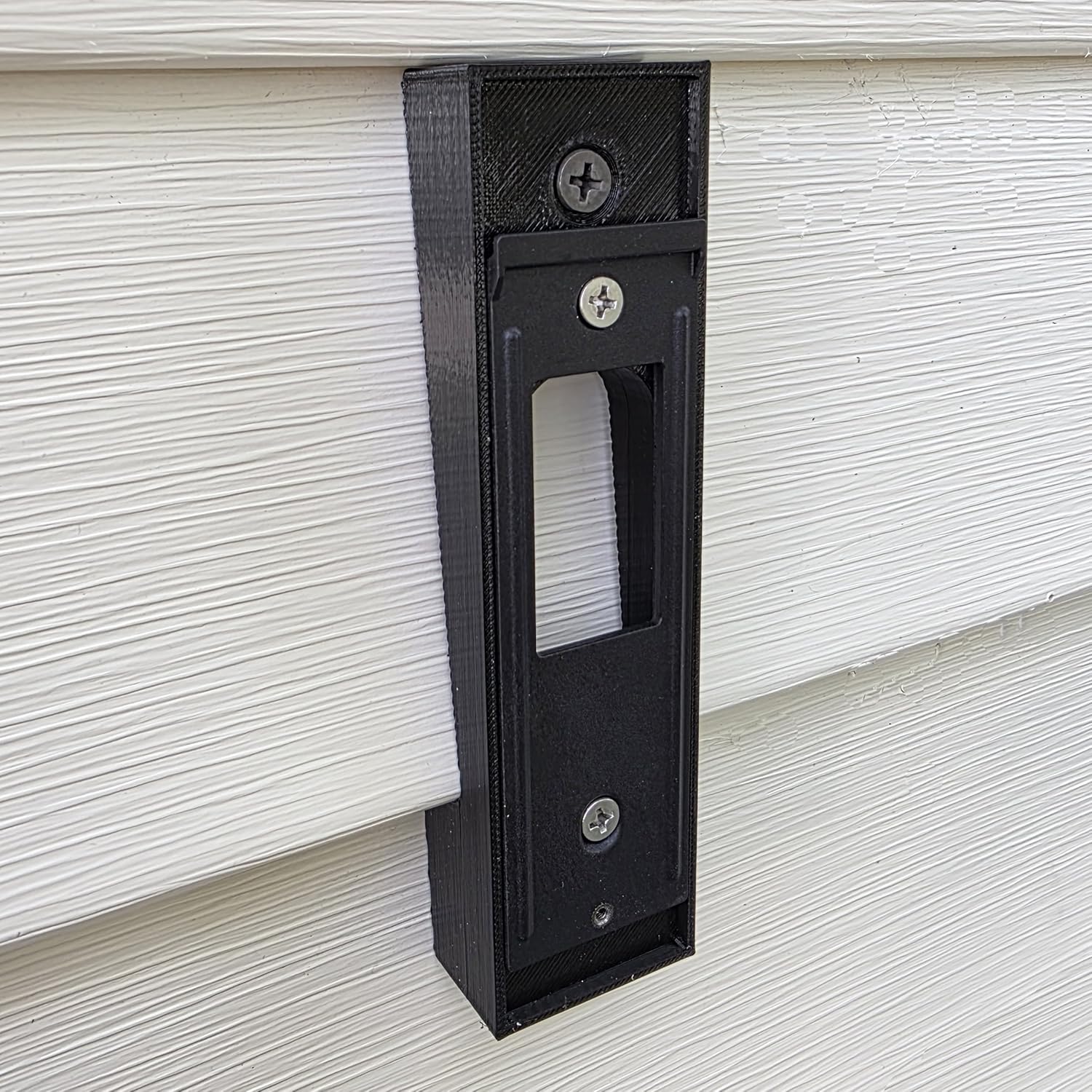 Vinyl Siding Mounting Bracket Compatible with Ring Wired Doorbell Pro 3rd Gen Retinal 4K 3D Printed (4" Standard Vinyl Siding Only)