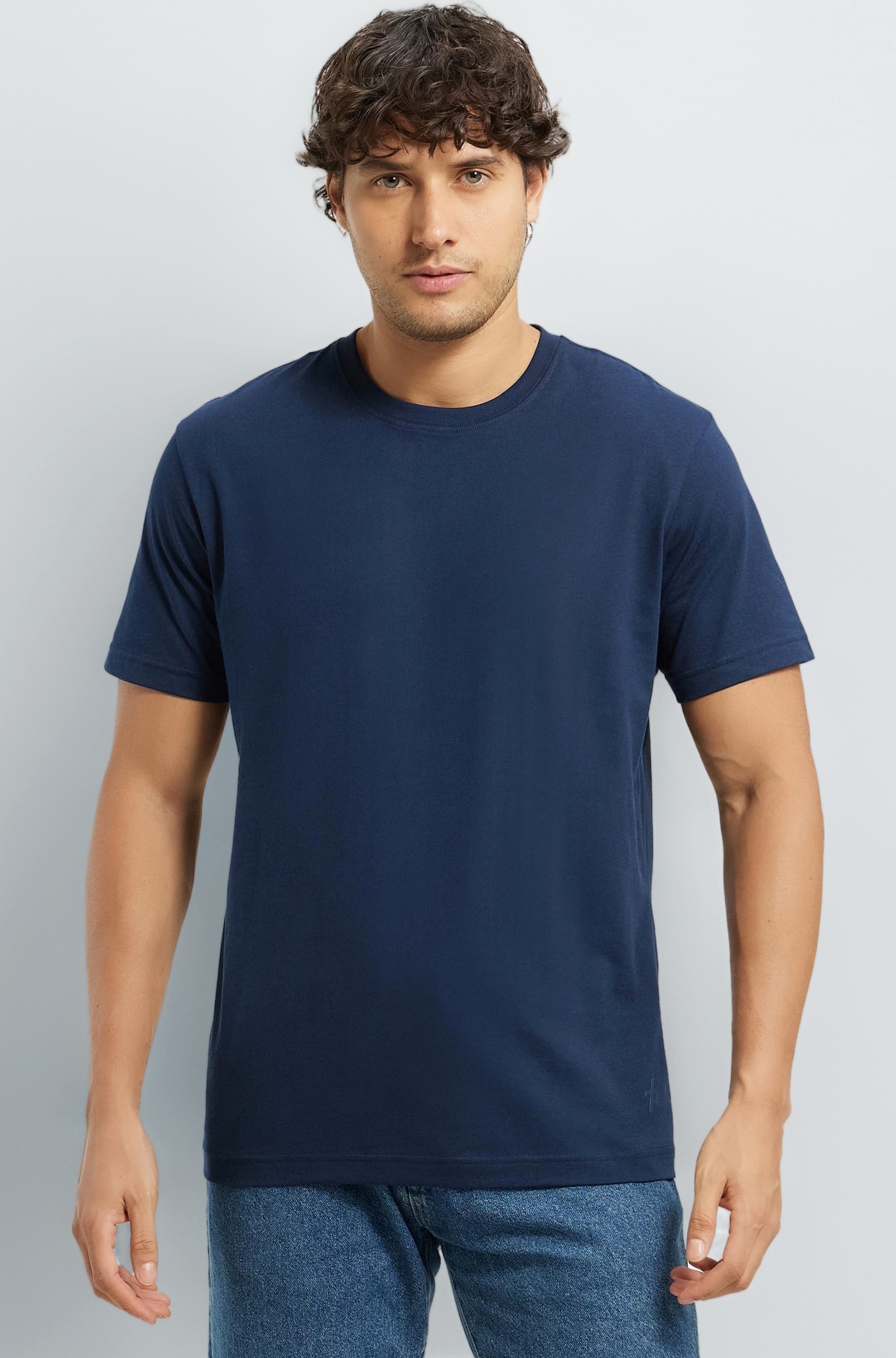 Jockey 2714 Men's Super Combed Cotton Rich Solid Round Neck Regular Fit Half Sleeve T-Shirt