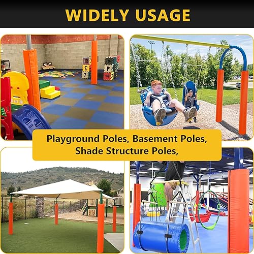 Miniatura 23 de Almohadilla para bastón de baloncesto, almohadillas de seguridad resistentes para protección del jugador, 72 pulgadas de alto, acolchado protector