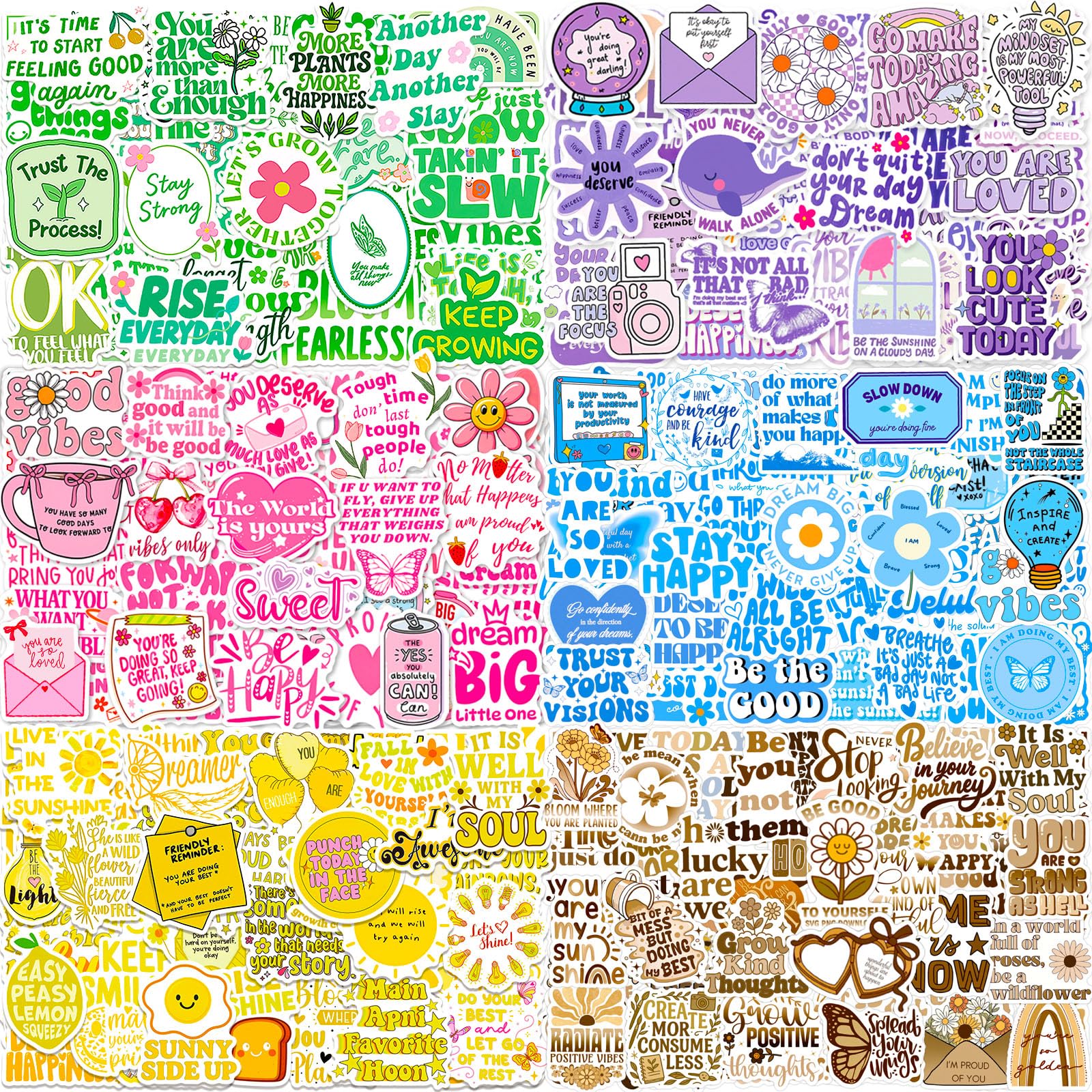 Inspirational Stickers 300 Pcs Positive Motivational Quotes Sticker Pack — image 1