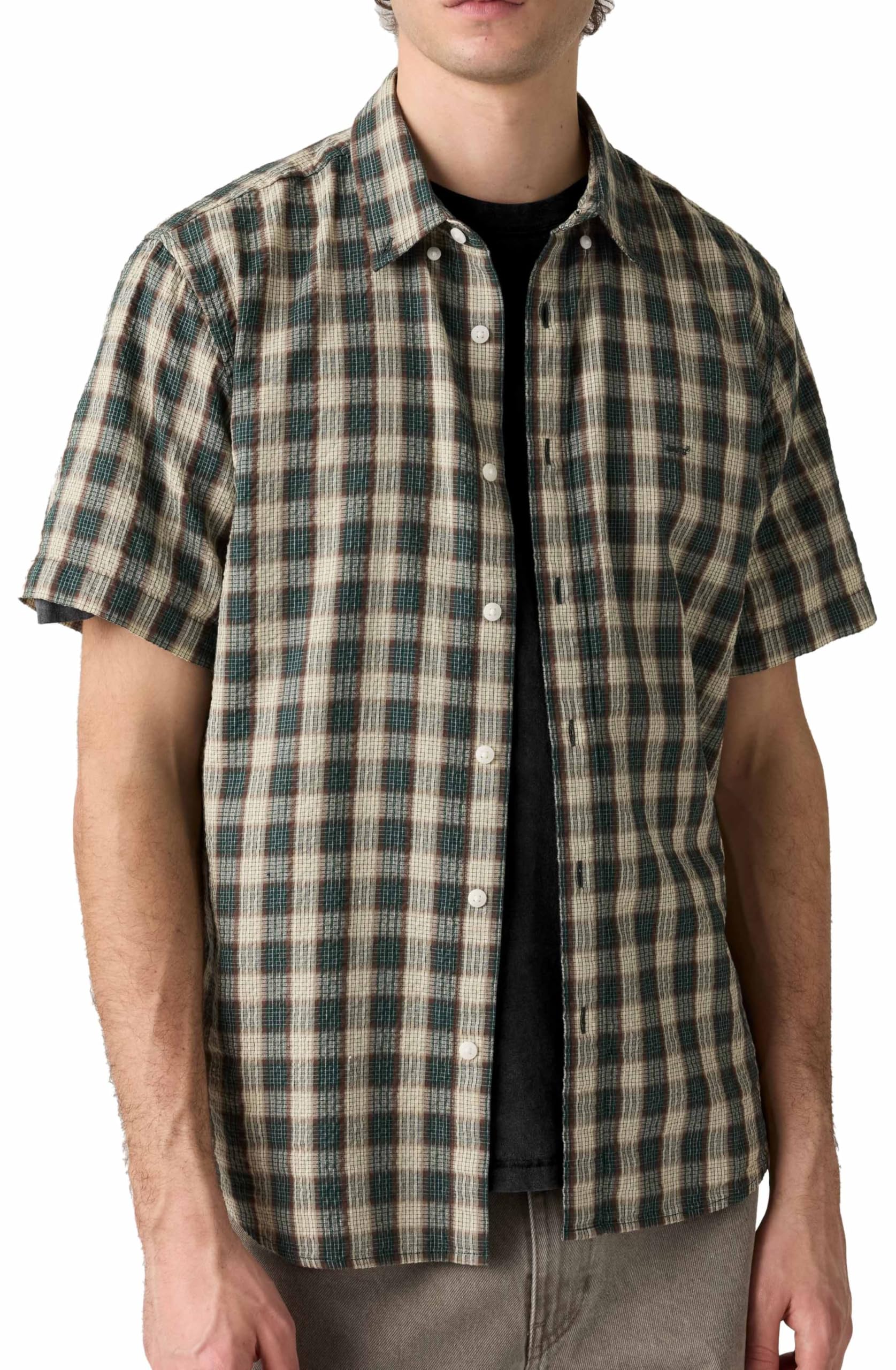 Ss Authentic Button Down Xavier Plaid Po