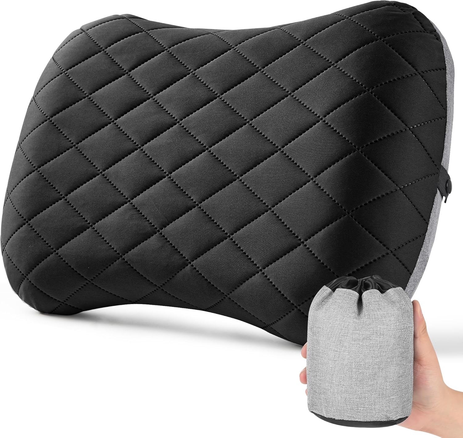 Oreiller Gonflable, Oreiller de Voyage, Oreiller Camping, Oreiller de Plage, Oreiller de Voyage Gonflable, Oreiller Gonflable Camping – Avec sac de transport pratique, ultra-léger & compact (noir) Oreiller Gonflable, Oreiller de Voyage, Oreiller Camping, Oreiller de Plage, Oreiller de Voyage Gonflable, Oreiller Gonflable Camping – Avec sac de transport pratique, ultra-léger & compact (noir)