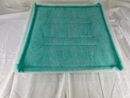 Miniatura 5 de wioboy Almohadilla de filtro de admisión de cabina de aerosol de pintura, 20 "x 20" (20caja) Panel pegajoso con marco de alambre interno