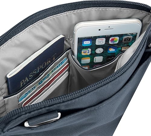 Miniatura 9 de Travelon Bolso cruzado clásico antirrobo con cremallera Dbl