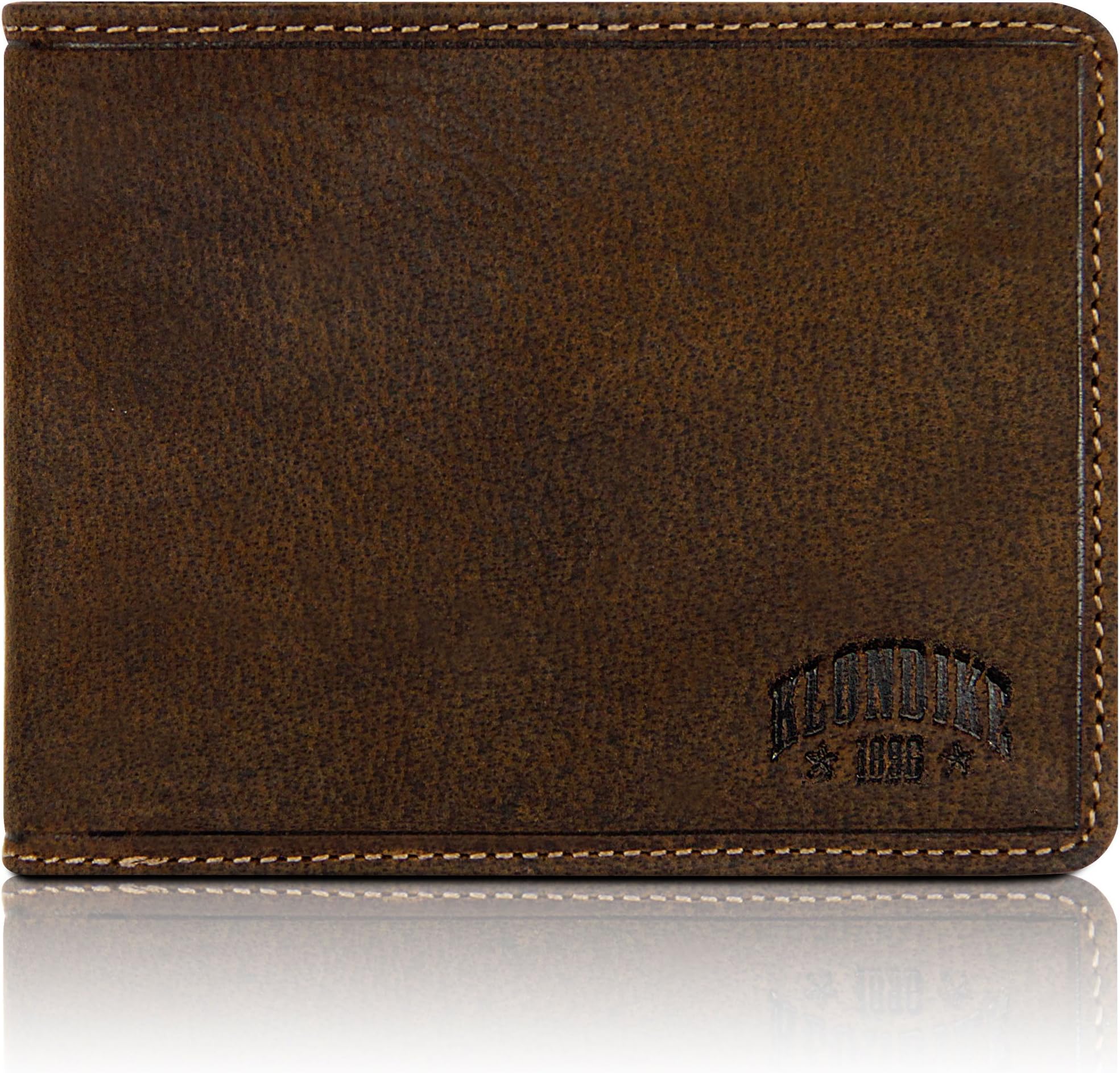 Klondike 1896 'Peter' Men's Leather Wallet Briefcase, Brown