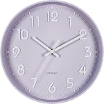 Bernhard Products Black Wall Clock Silent Non Ticking,12 Inch Quality Quartz Battery Operated Round Easy to Read Home/Office/Kitchen/Classroom/School Clock Sweep Movement (12 Inch)