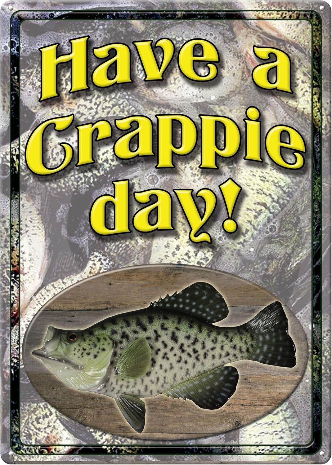 River’s Edge Carteles de metal resistentes a la intemperie, en relieve