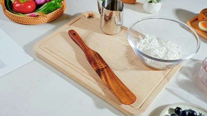 Amazon.com: Baderke 2 Pack 13 Inch Acacia Wooden Spatula for