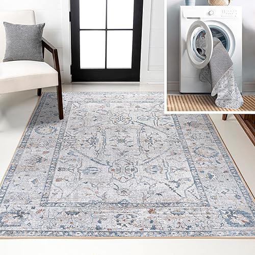 Miniatura 8 de JONATHAN Y WSH320A-3 Shaemus Bohemian Medallion - Alfombra lavable a máquina, bohemio, clásica, costera, tradicional para sala de estar, comedor,