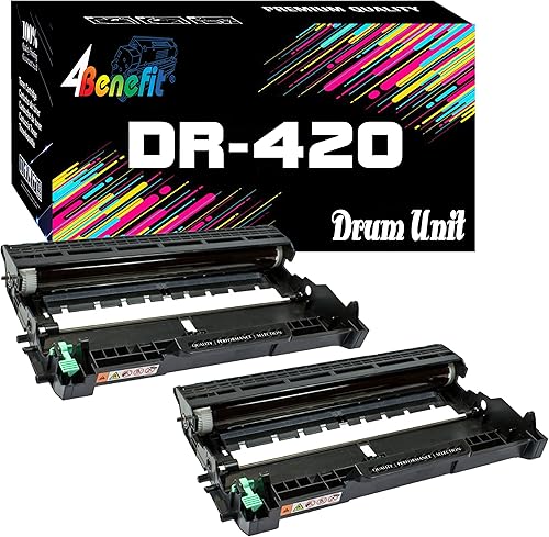 (Sólo tambor, juego de 2) Batería de repuesto compatible DR420 DR-420 (2 tambores) Funciona para impresora láser HL-2270DW HL-2280DW HL-2230 HL-2240