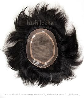 LUSH LOCKS Silk Base Mirage Hair Patch/Hair Wig for men Skin Base 100% natural human hair Premium Hair Patch For Men Size:... Price In India