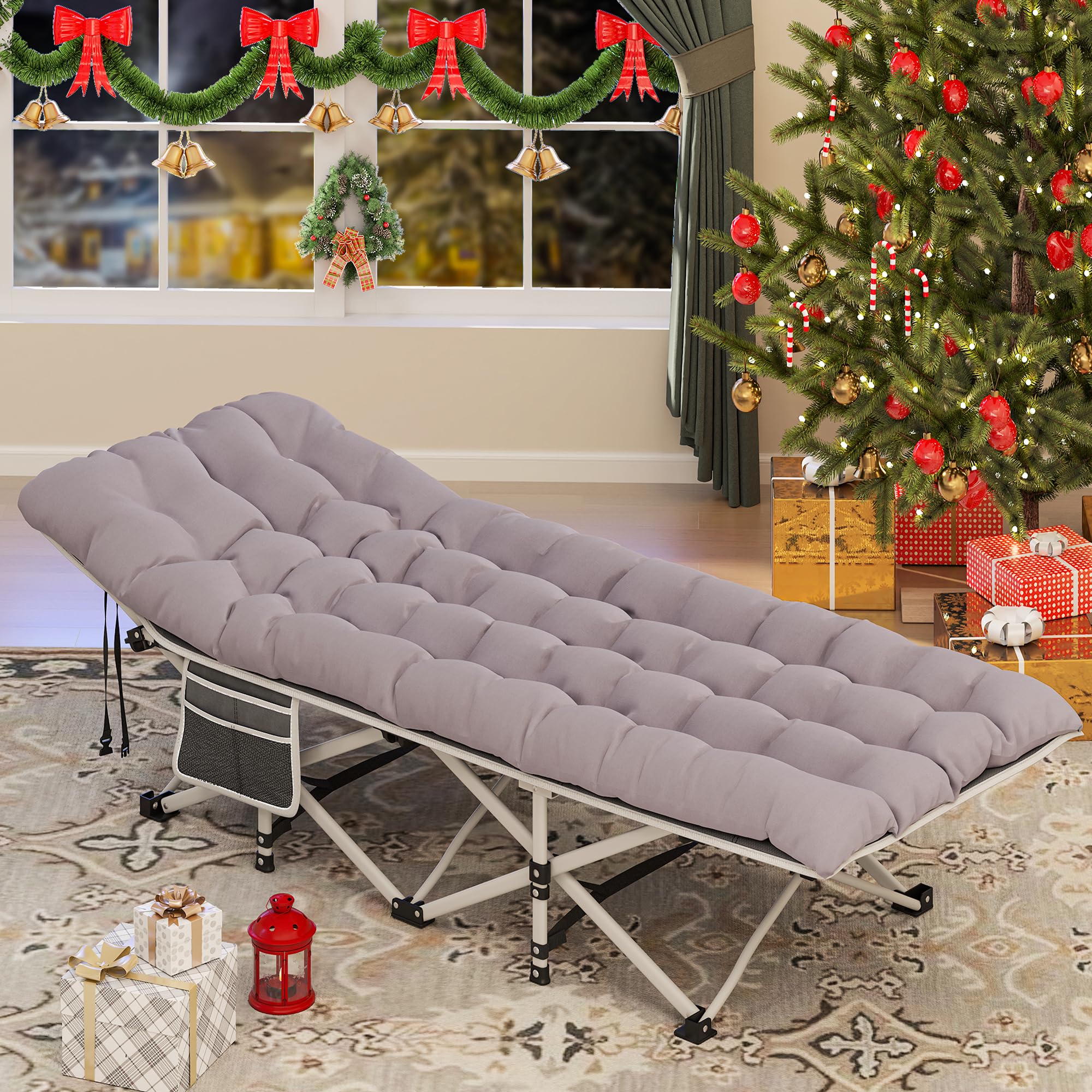 Lettino Da Campeggio YITAHOME Pieghevole Extra Largo - Portatile Per Adulti, Capacità 280kg - Foto 11