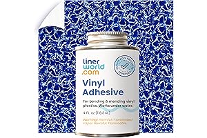 Swimming Pool Liner Patch Repair Kit with Extra Large 2'x2' Liner Sample...