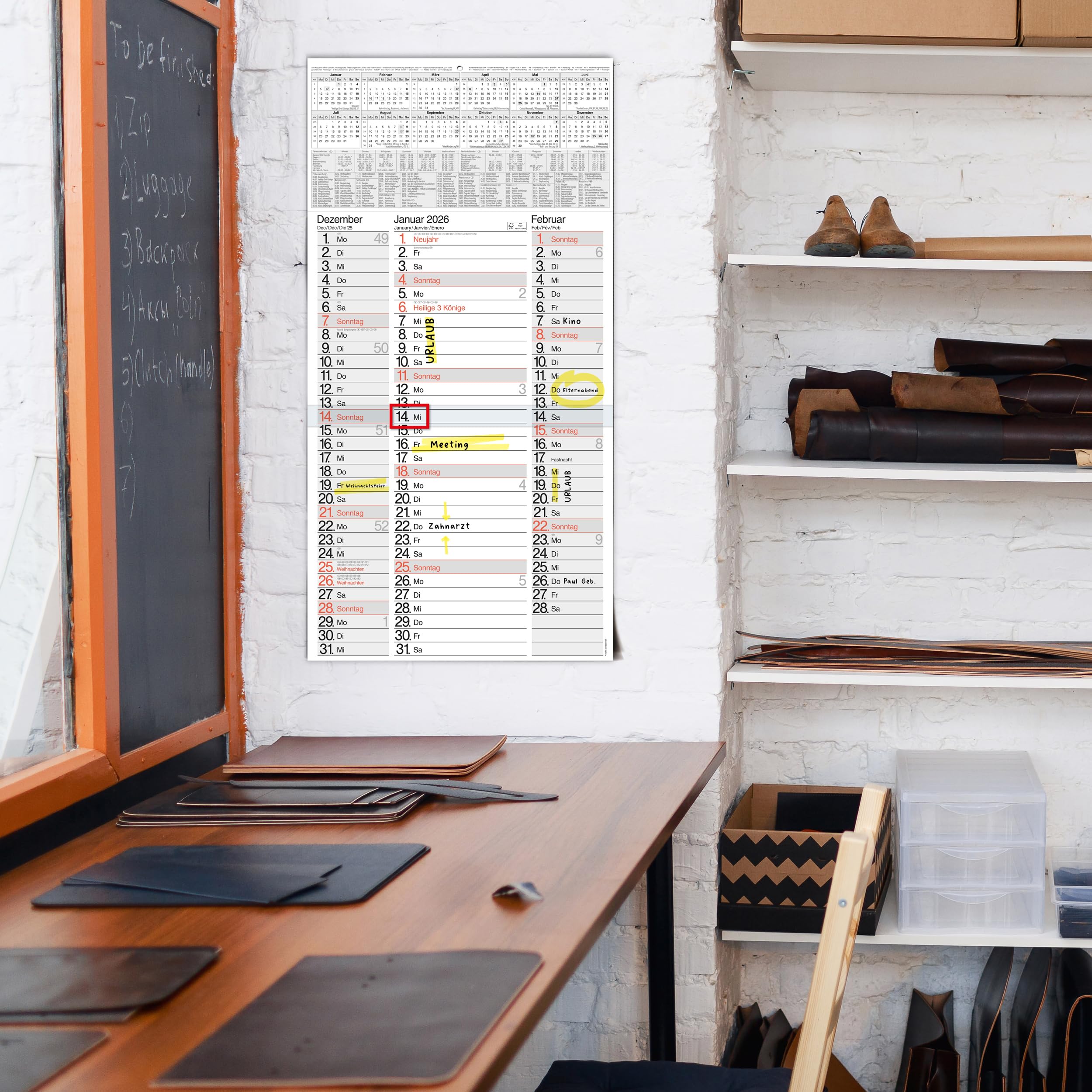 3 maanden kalender 2026 bedrukken | Snelle Levering & Laagste Prijs