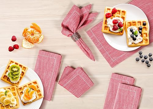 Miniatura 131 de Servilleta de tela de algodón de 18 x 18 pulgadas, color azul, servilletas de uso diario, servilletas de algodón, servilletas de boda, servilletas