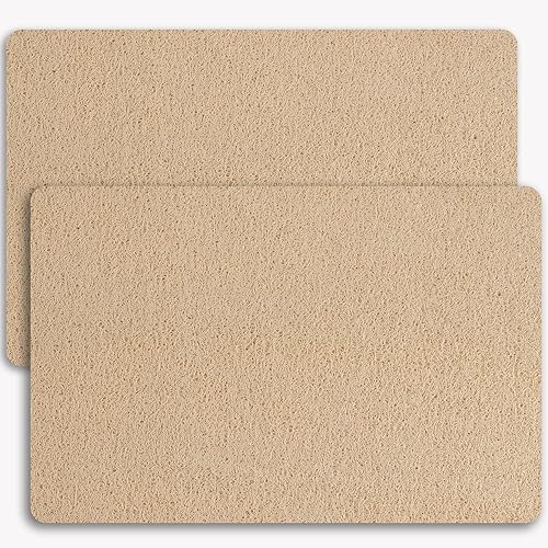 Miniatura 51 de Tapete antideslizante de secado rápido para bañera, piso, baño, ducha, cocina, hogar, hotel (color verde claro, 40 x 16 pulgadas) Verde