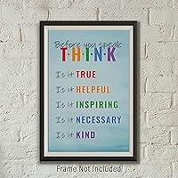 Vista 7 de Póster educativo de 12 x 18 pulgadas, póster inspirador y motivacional, elegante decoración de pared para el aula, mensajes inteligentes