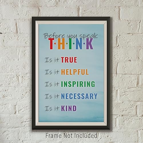 Miniatura 7 de Póster educativo de 12 x 18 pulgadas, póster inspirador y motivacional, elegante decoración de pared para el aula, mensajes inteligentes para