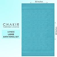 Vista 96 de Chakir Turkish Linens Toallas turcas de alta calidad 100% algodón para baño, toallas de baño grandes de 30 x 60 pulgadas (4 piezas, beige)