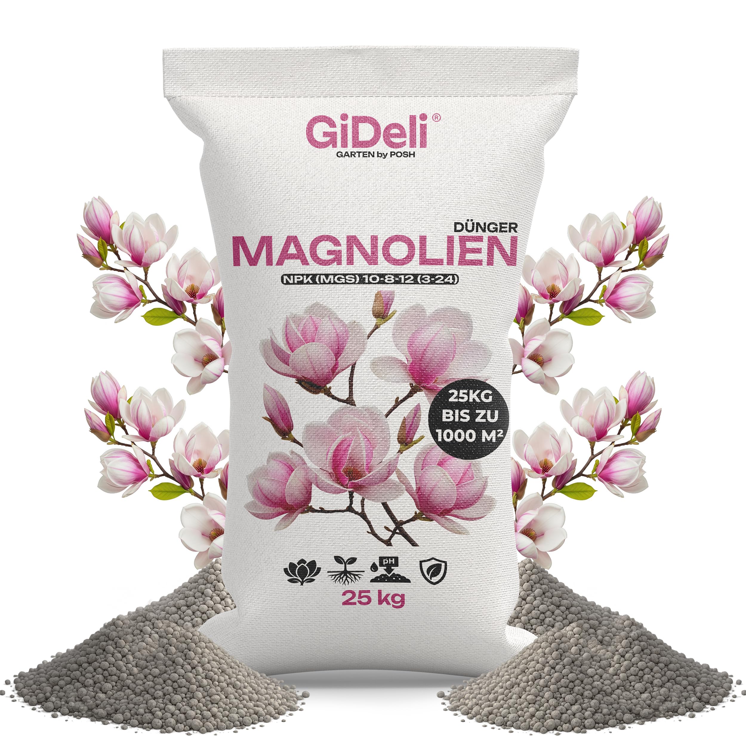 GiDeli Magnoliendünger 25 kg, Auch Als Hortensiendünger Geeignet
