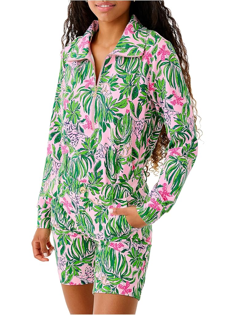 Pink Lilly Pulitzer Eleni Upf 50+ Pullover