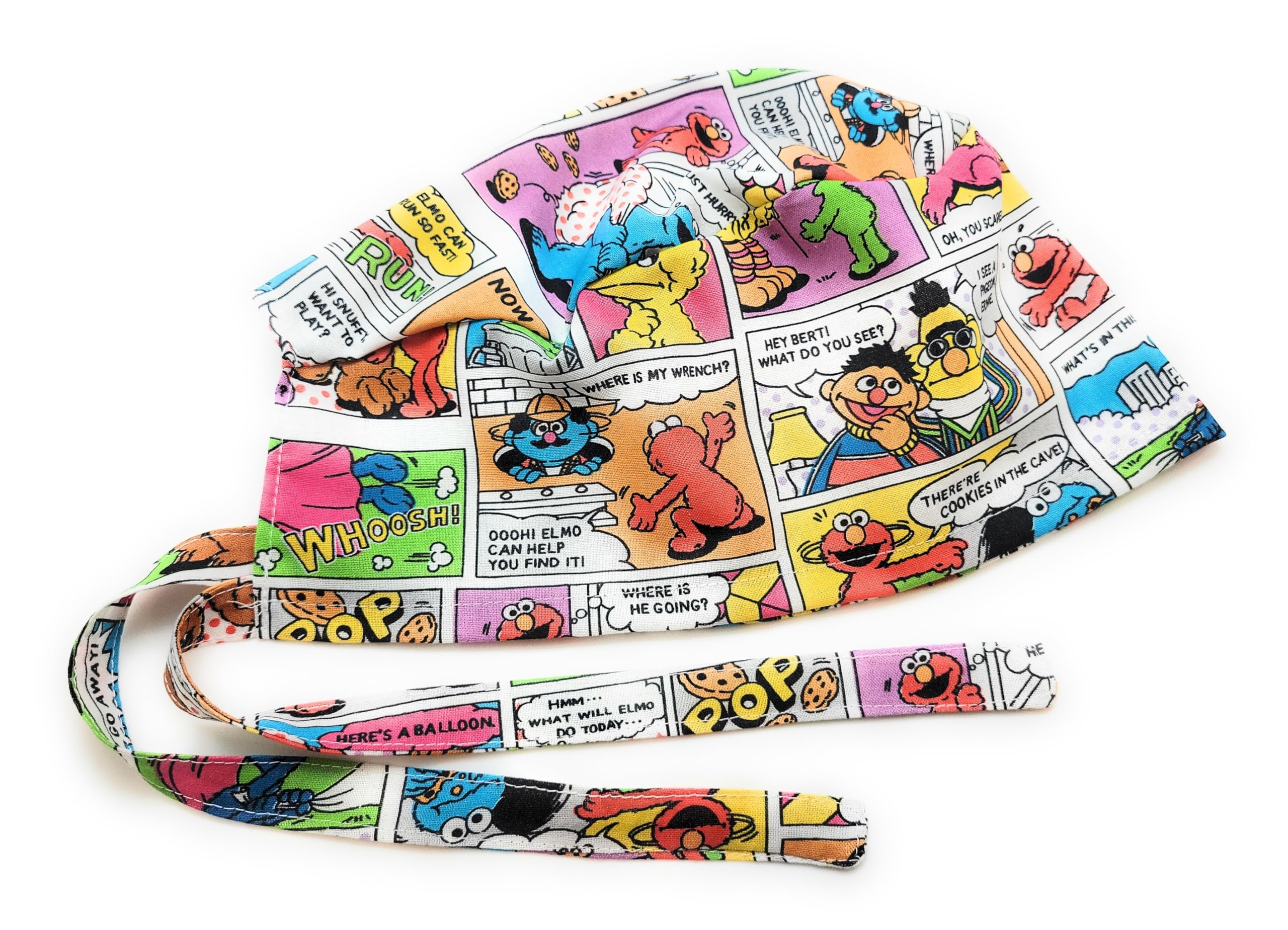 Scrub Hat Comic Strips Cartoon Characters TV Show Fun Cotton Fabric Cap Do-Rag Multi Color