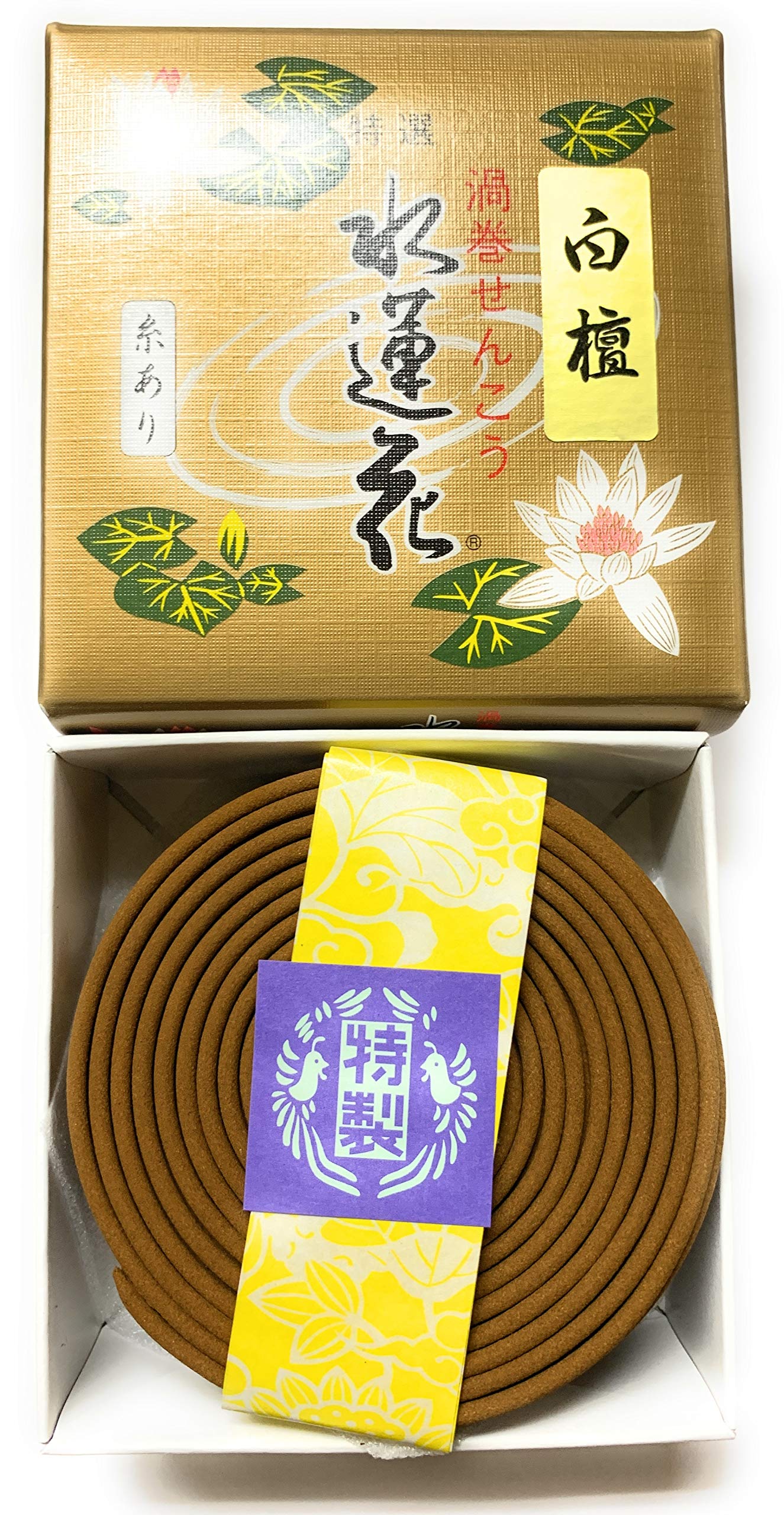 Amazon｜淡路梅薫堂の渦巻き線香 糸つき 吊り下げ 吊り糸タイプ 白檀水