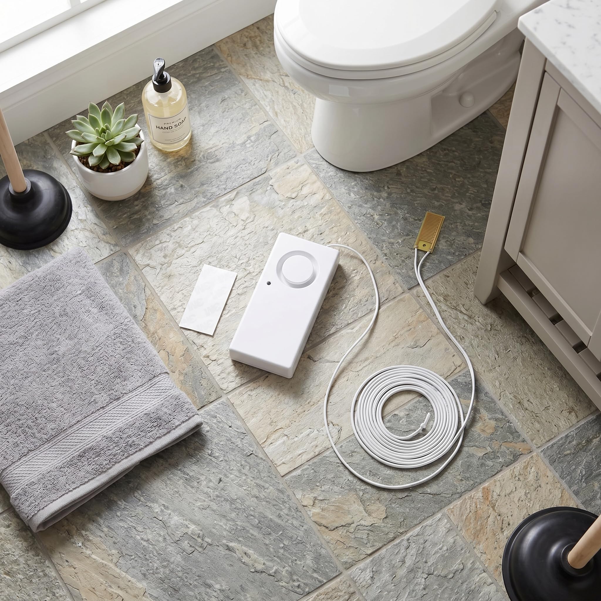 Topvico Zigbee Hub Detecteur Deau Idealny Security Alarme De Fuite D Eau Sew, 120Db Security Alarm Przekroczenia Poziomu Wody Czujnik Alarmu Wycieku System Alarmowy Poziomu Wody