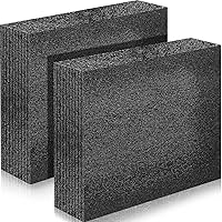 Hoolerry 2-Pack Customizable Polyethylene Foam Inserts 12x10x3.125" Black - Cuttable Sheets for Toolboxes, Cameras, Crafts & Storage