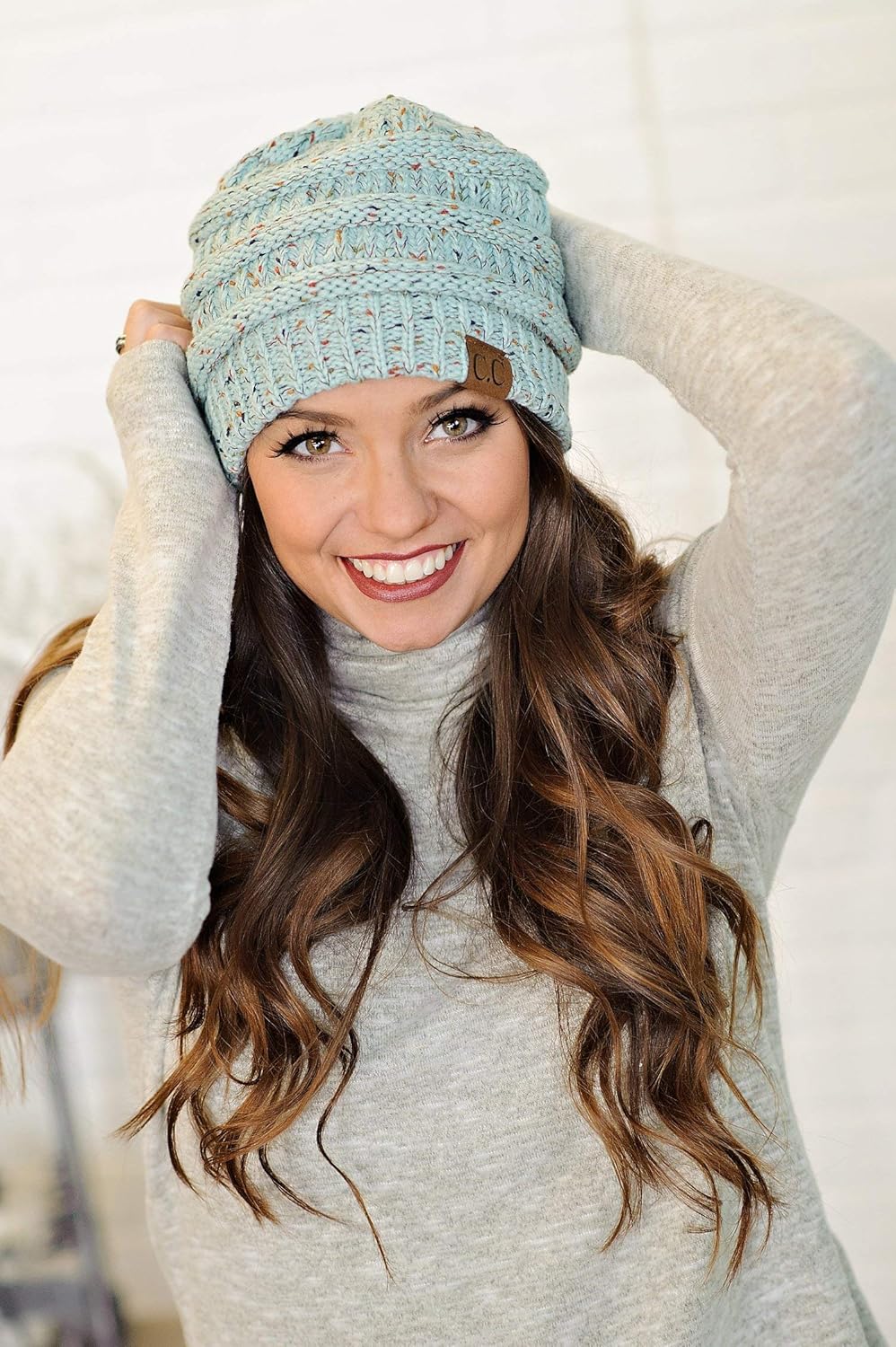 Funky Junque Premium Confetti Knit Beanie - Ultra Soft & Cozy Winter Hat for Men & Women