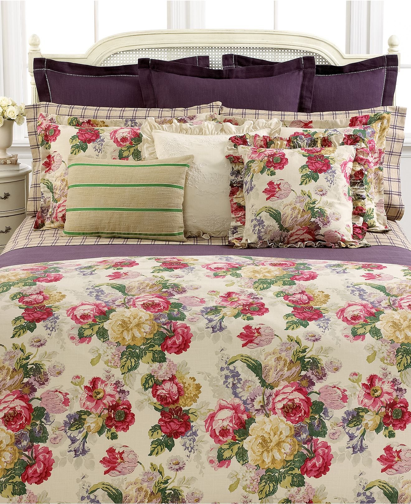 Amazon.com: Ralph Lauren Bedding Surrey Garden Queen Duvet Cover