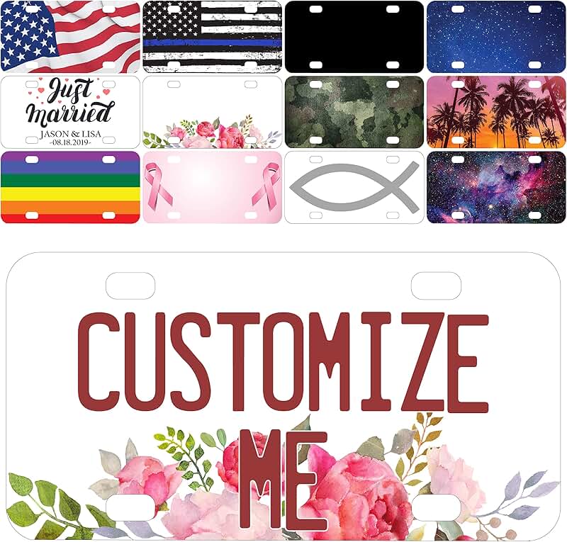 custom license plates for front of car