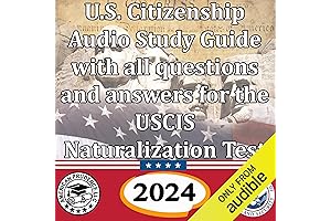 U.S. Citizenship Test Audio Flash Cards: 2022 Latest 43 civics questions & answers