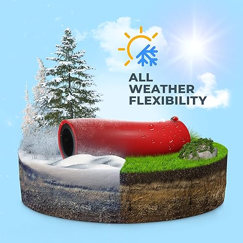 Miniatura 4 de INTERTOOL Manguera de aire híbrida de 38 pulgadas LITE (516 pulgadas) x 100 pies, forro reforzado resistente, flexibilidad ligera, resistencia a