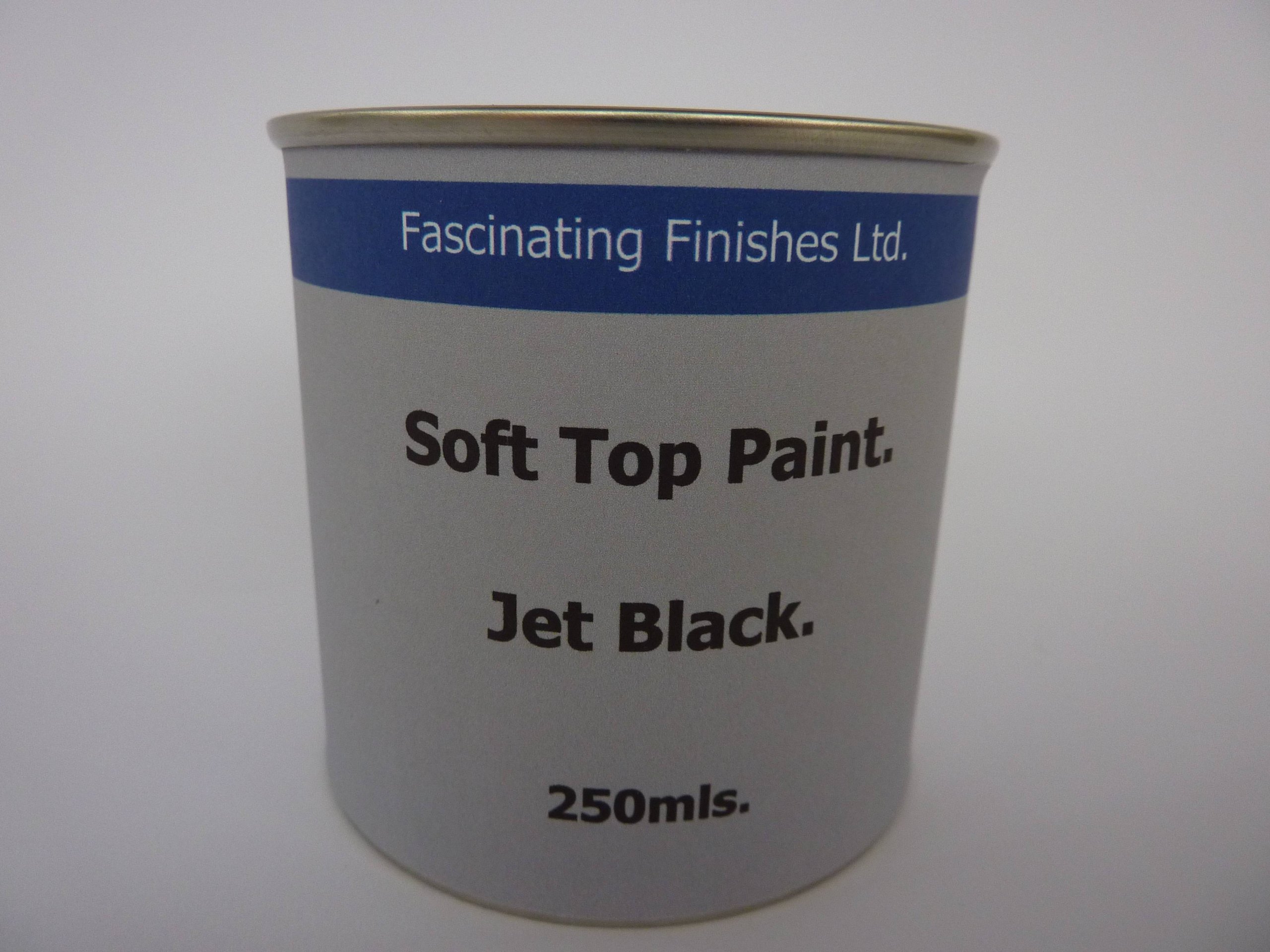1 x 250ml Jet Black Soft Top & Car Hood Paint. Restore and Waterproof Soft Top