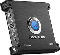 Vista 1 de Planet Audio ANARCHY amplificador estable de 5 ohmios, rango completo de 1800 W, clase A/B, de 2 canales