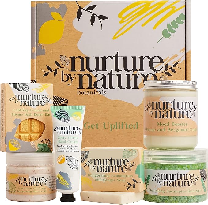 Nurture by Nature RELAX & UPLIFT Pamper hampers for women Spa