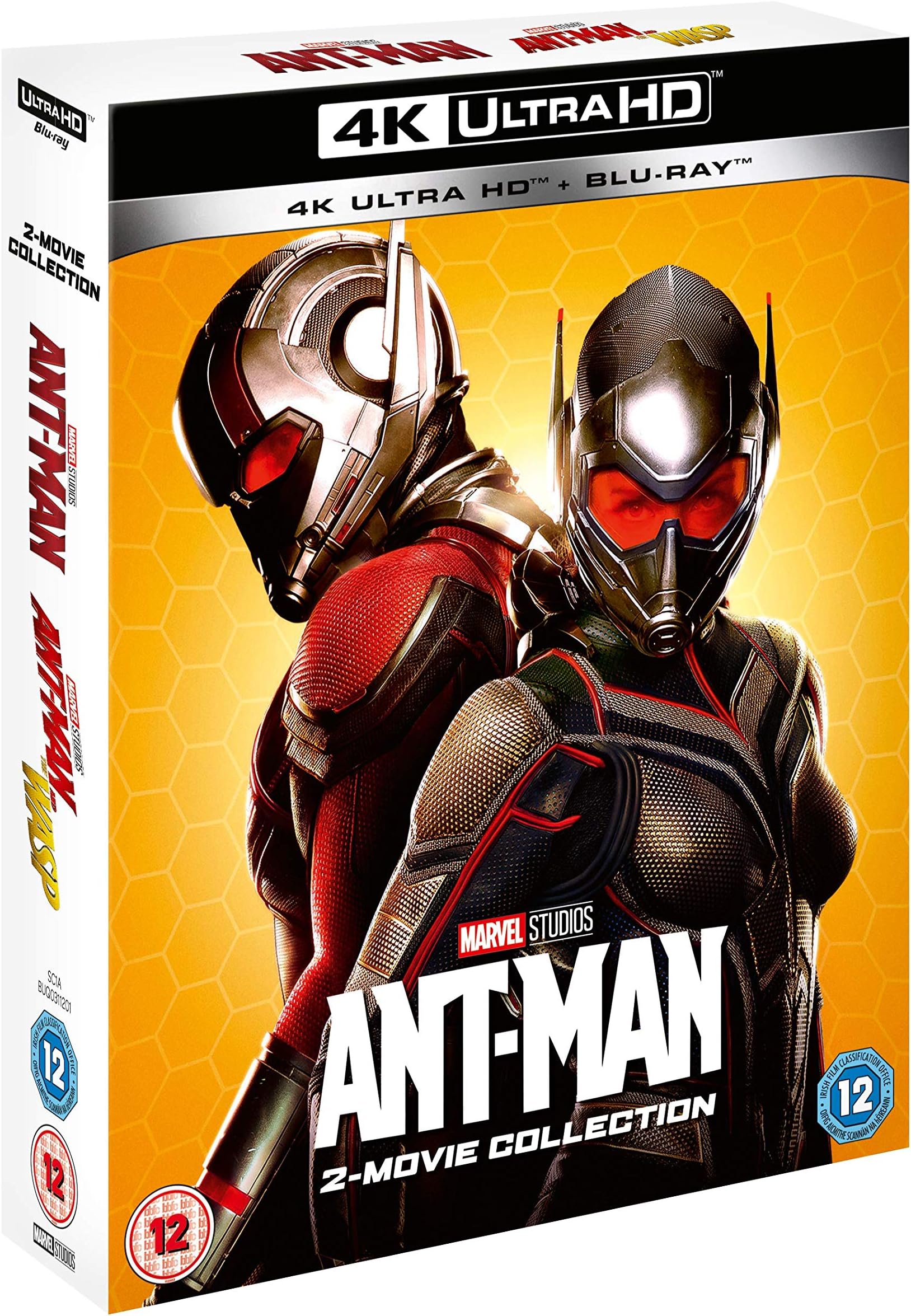 Marvel Studios Ant-Man/Ant-Man & The Wasp Doublepack 4k Ultra-HD [Blu-ray] [2020] [Region Free]