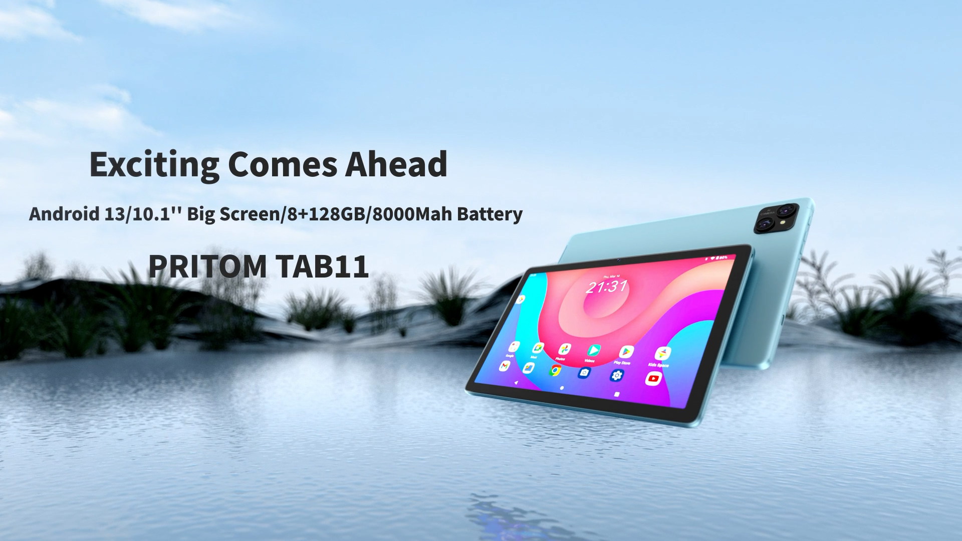 PRITOM L10 TAB11 Android13 タブレット 10.1インチ PRITOM 10 inch WiFi Tablet Android 13, 64GB ROM, Expandable to