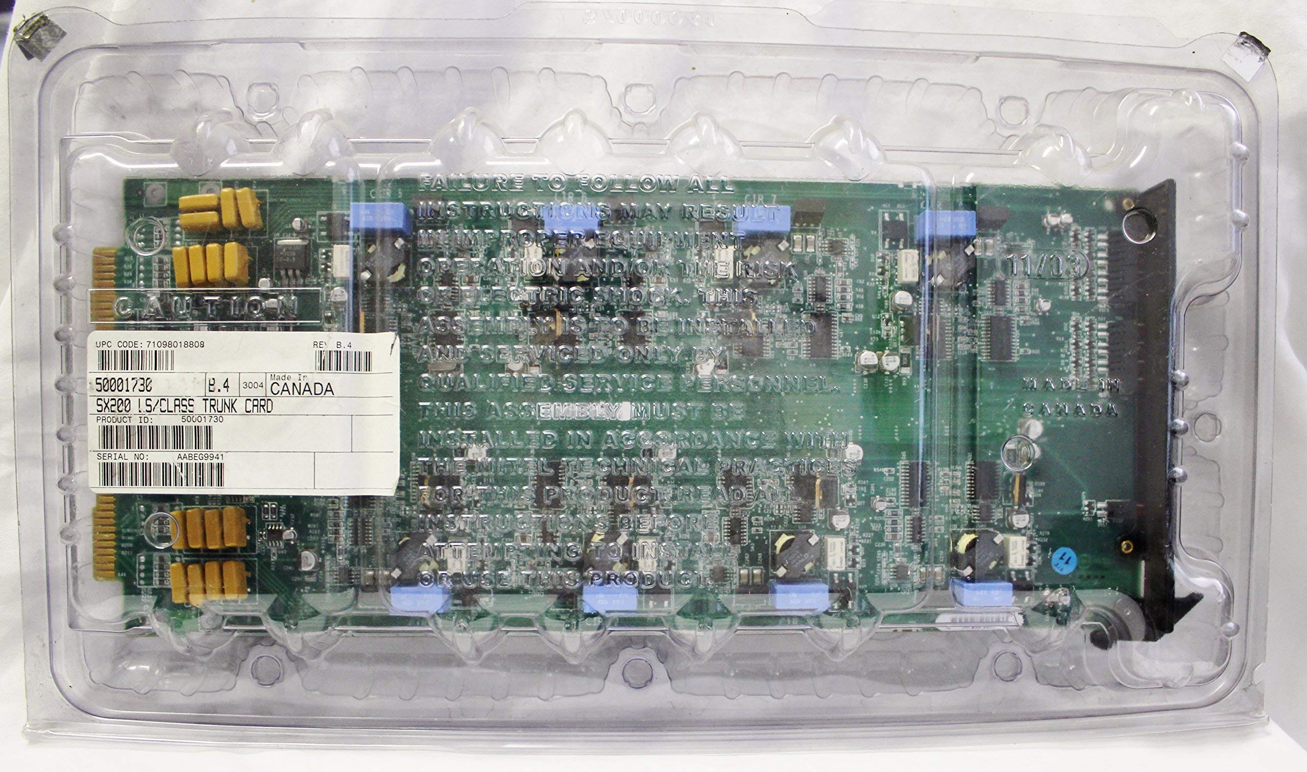 Mitel LS/CLASS Trunk Card 50001730 (Certified Refurbished)