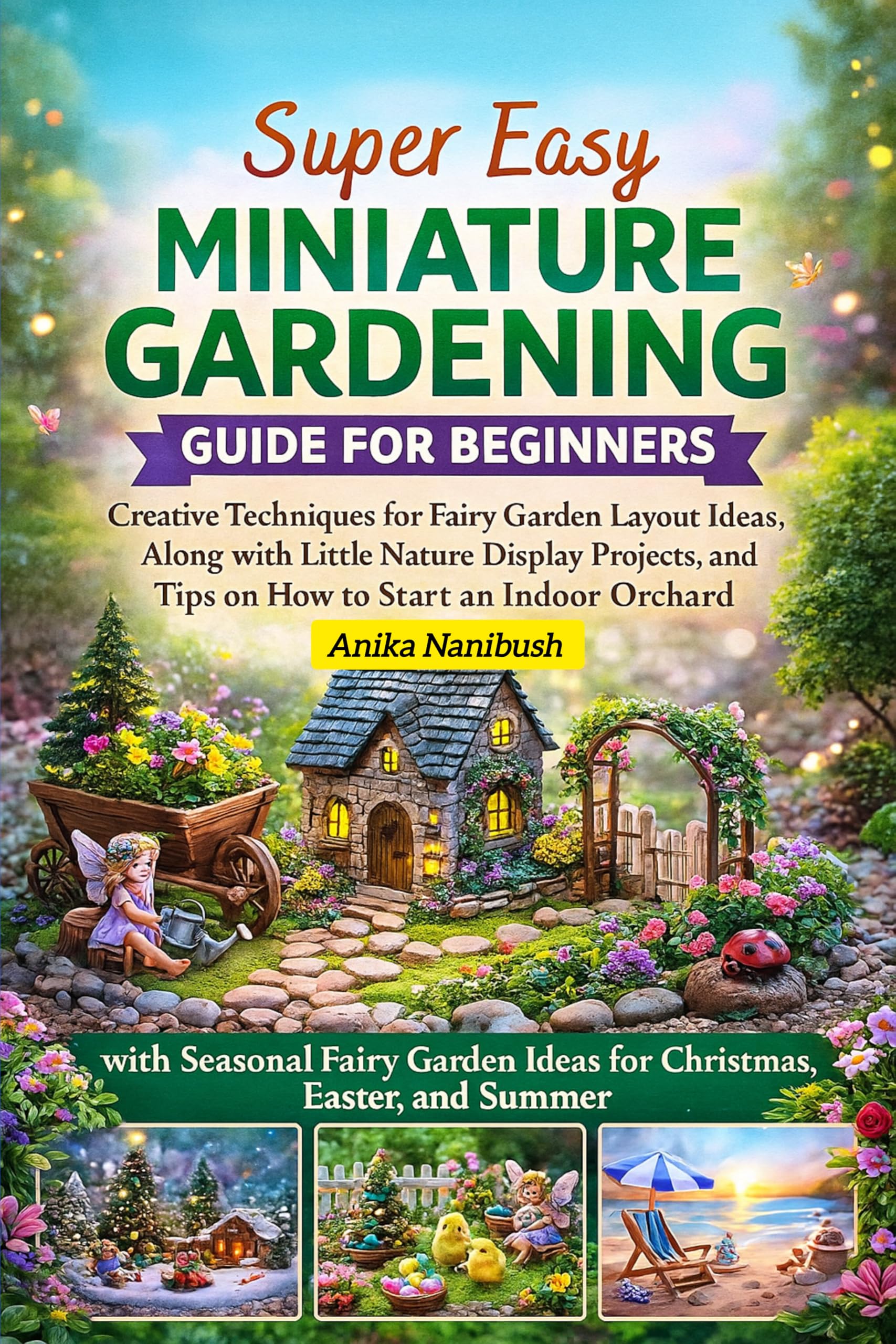 Super Easy Miniature Gardening Guide For Beginners: Creative Techniques for Fairy Garden Layout Ideas, Along with Little Nature Display Projects, and Tips on How to Start an Indoor Orchard