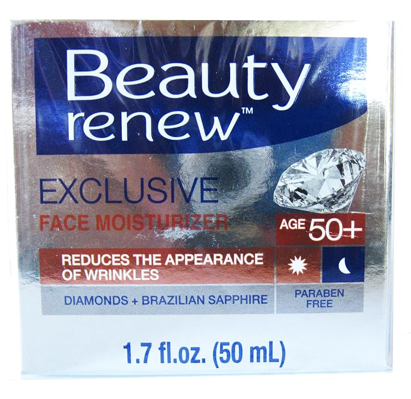 Beauty Without Cruelty Beauty Renew 50+ Creme Hidratante Facial Dia e Noite com Diamante e Safira Brasileira