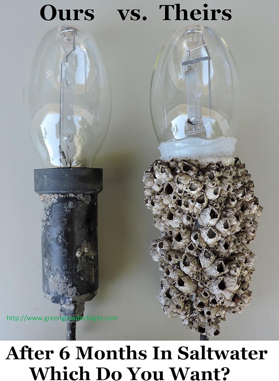 Replacement 21,000 Lumens, 250 Watt Extreme Brilliant Green Underwater Light with 50' Cord.