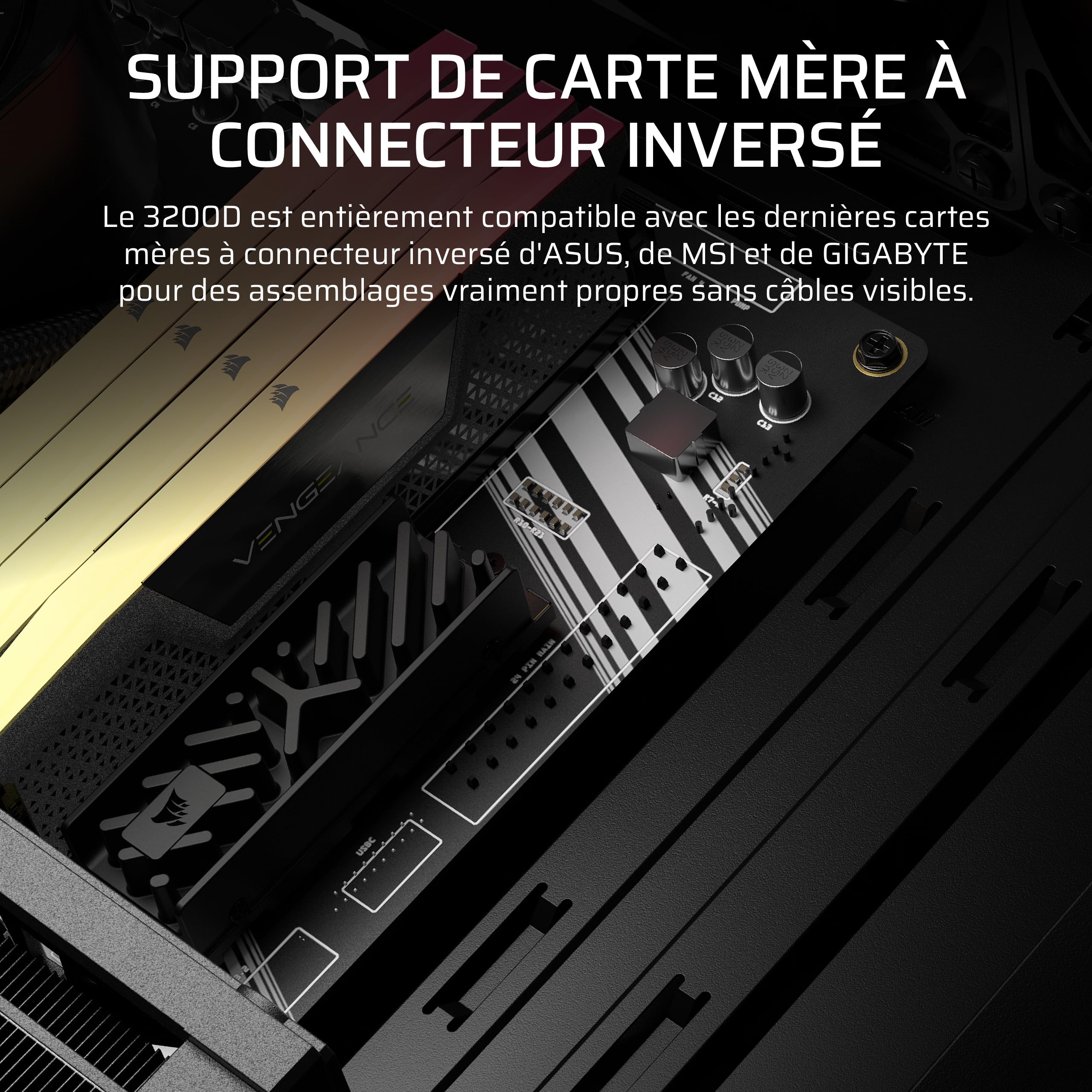 CORSAIR 3200D RS Boîtier PC Moyen Tour, 3 Ventilateurs RS120 Inclus – Noir | Airflow Élevé, Compatible Radiateur 360 mm, Usb-C, Panneau en Verre Trempé, Compatible Cartes Mères À Connexion Inversée